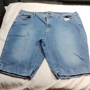 Ana womens denim shorts size 24W